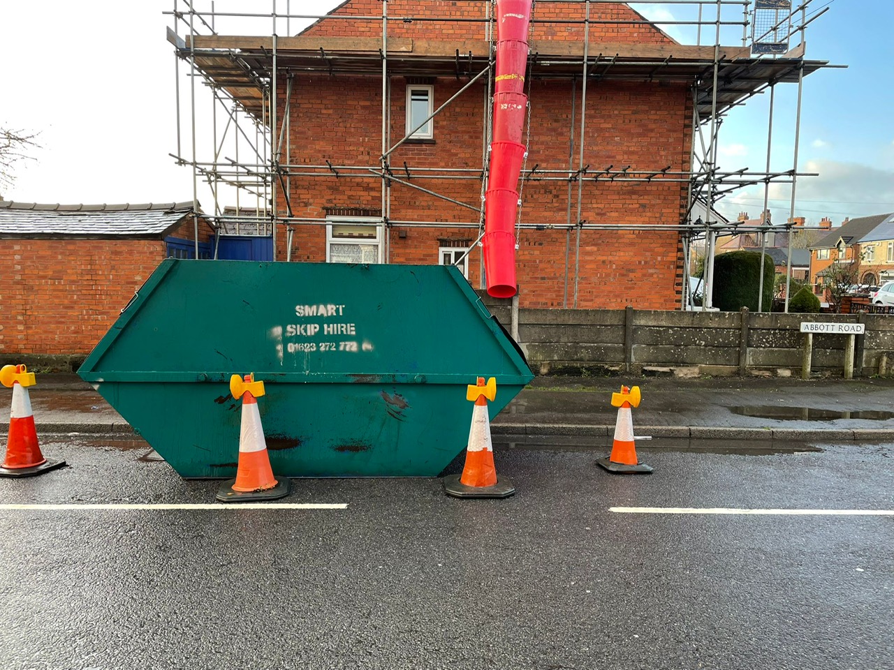 12-Yard Asbestos Skip Hire for Domestic Roofing in Spondon, Derby