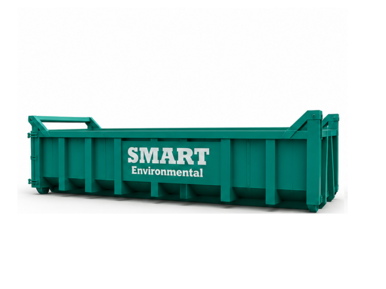 20-yard open RoRo skip available for hire in Nottingham from Smart Environmental.